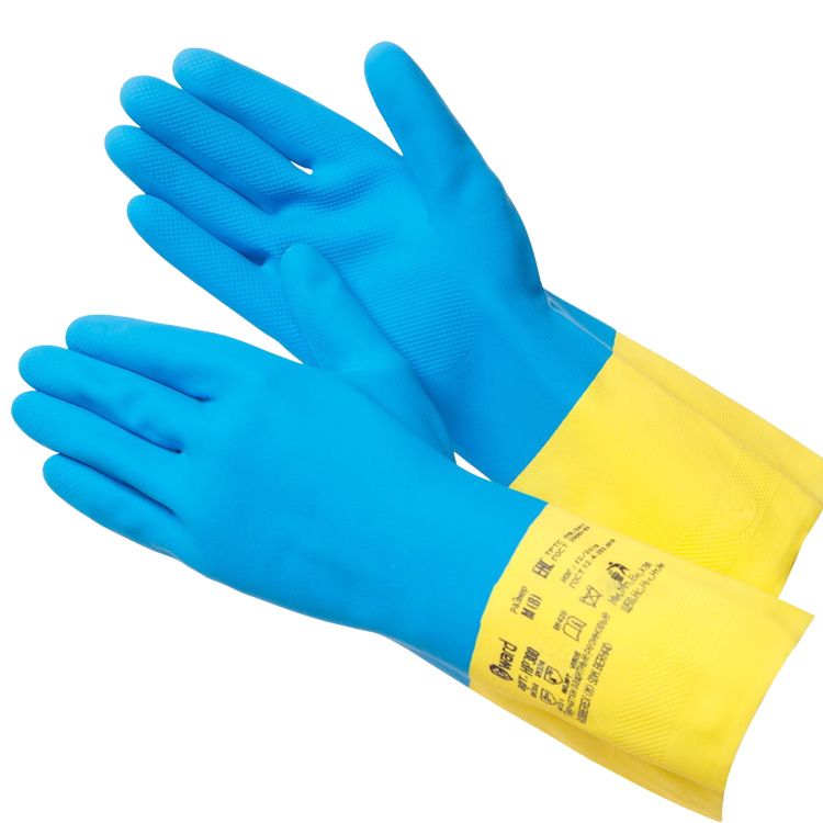 Перчатки из латекса и неопрена, двуцв. (арт. HP300) цена